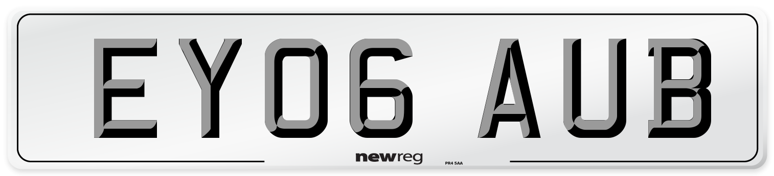 EY06 AUB Number Plate from New Reg